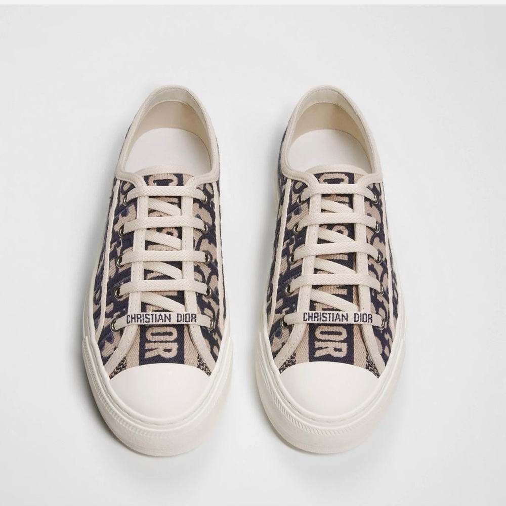 DIOR The Walk'n Dior Deep Blue Dior Oblique Sneakers size 8.5 (Brand New)